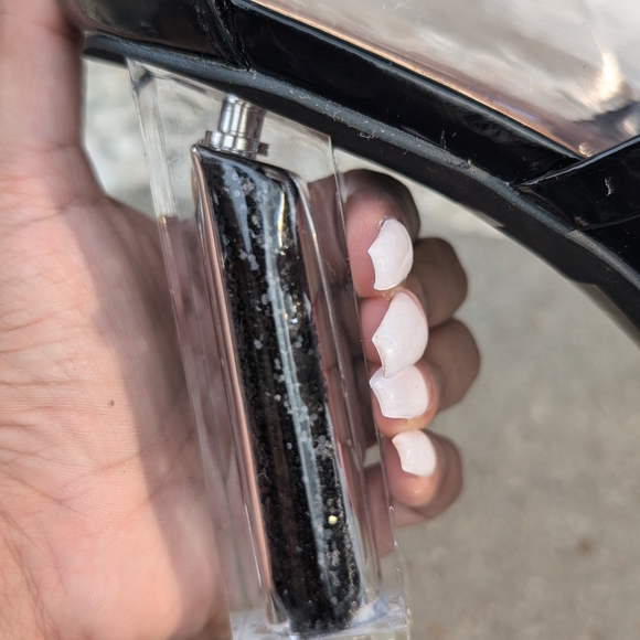 Cape Robbin Maria-18 Patent Triple Band Glitter Core Lucite Block Heel Size 9M - Picture 11 of 16